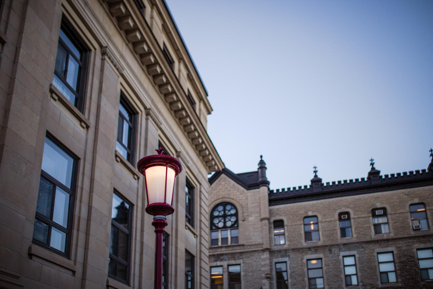 University of Ottawa campus at dusk