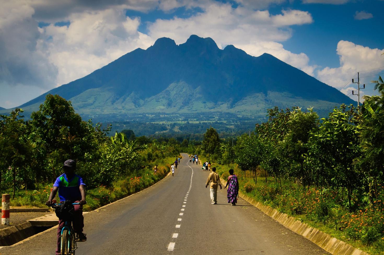 rwanda mountainside