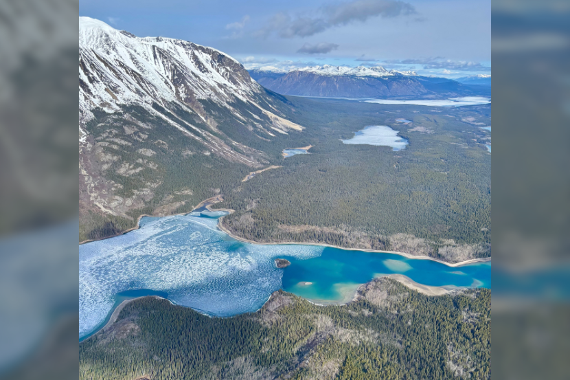 Fleuve Yukon vu du ciel