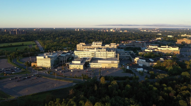Campus Alta Vista Campus  Aerial view of the Ottawa Hospital