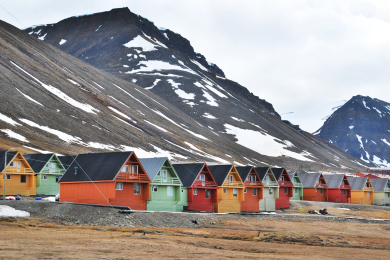 Houses in the arctic.