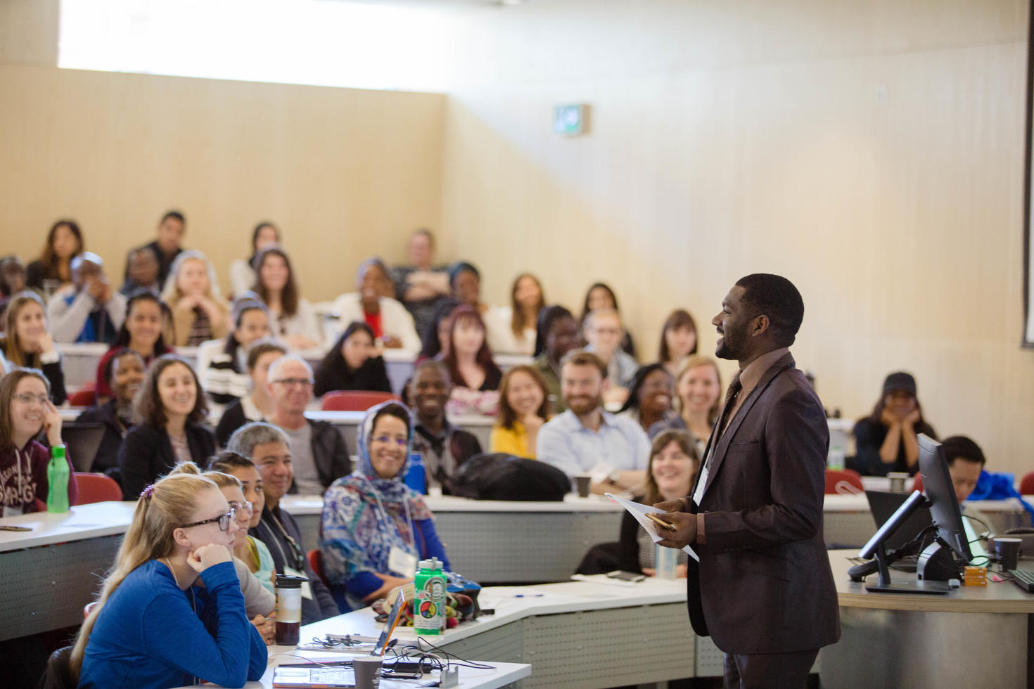 professor in front of a class