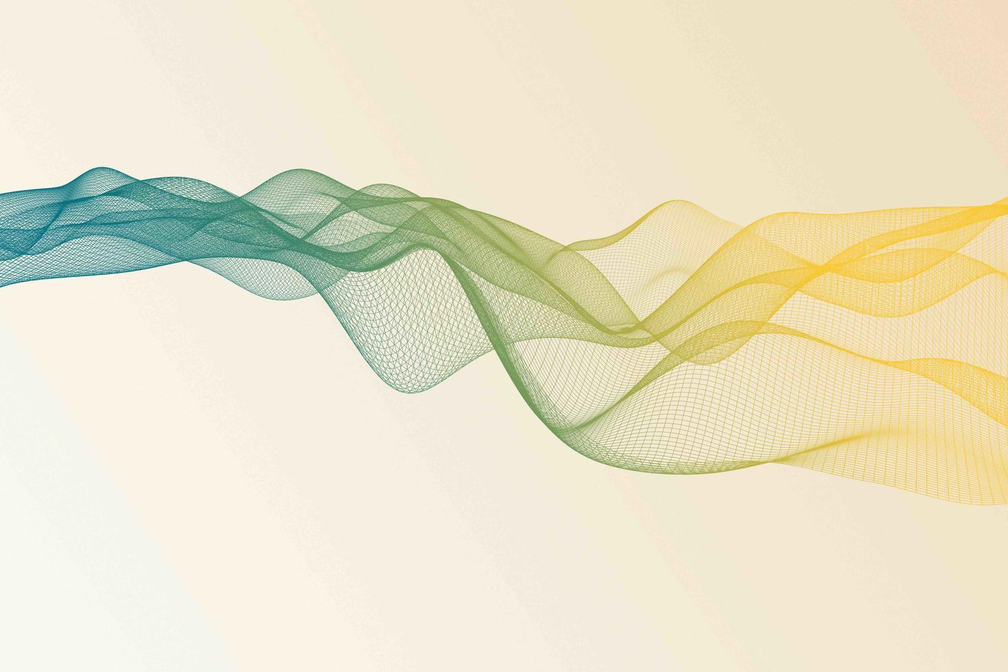 An abstract image of floating multicoloured mesh.