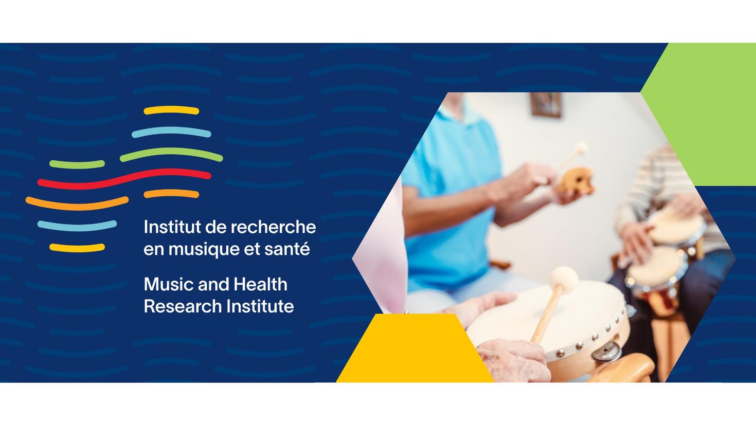 Older adults playing percussion