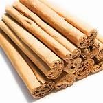 a stack of cinnamon sticks