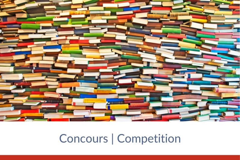 Stack of colorful books.