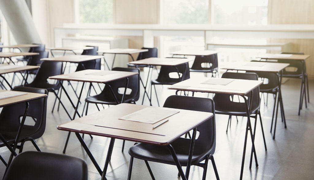 Empty classroom