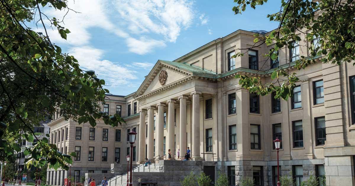 Front of Tabaret Hall