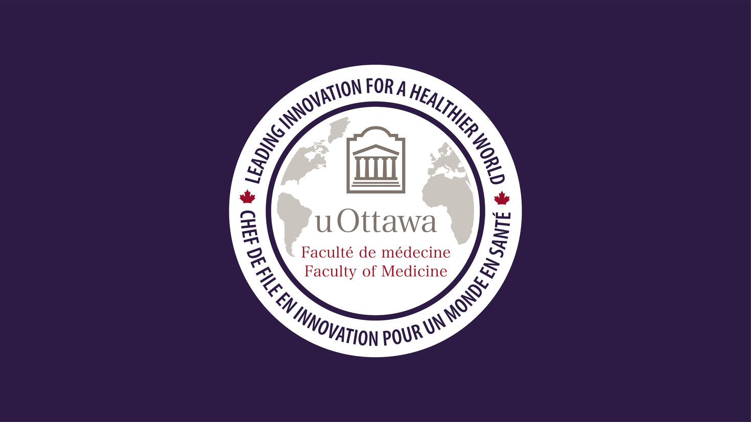 FoM logo with purple background
