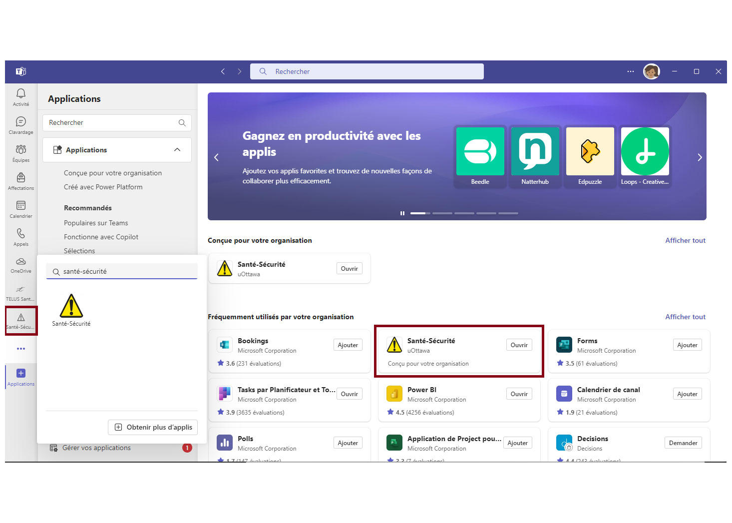 app-sante-securite-teams-uottawa