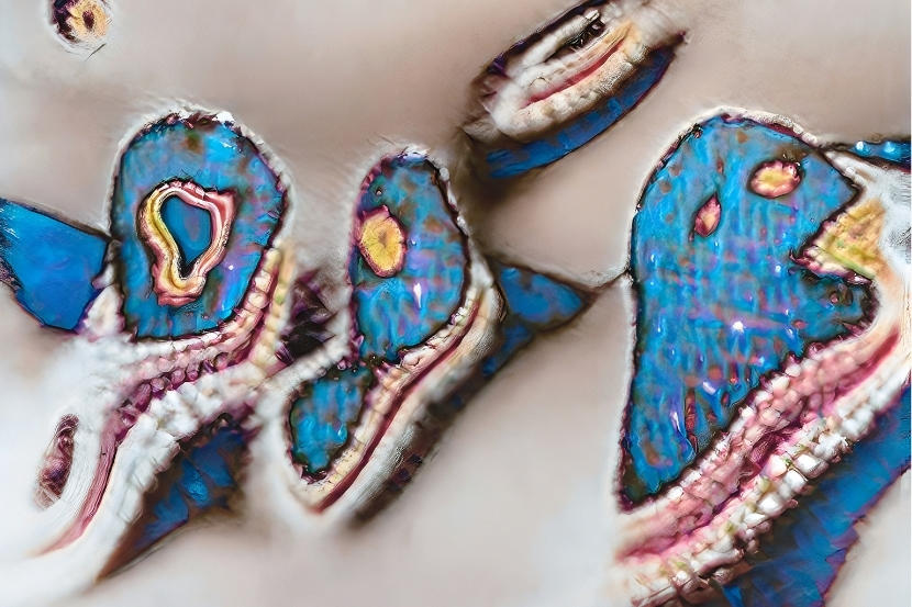 Artwork by Dominic Lafontaine titled Wanna Trade Belts? No.1, 2023. Digital print mounted on aluminum (Dibond).