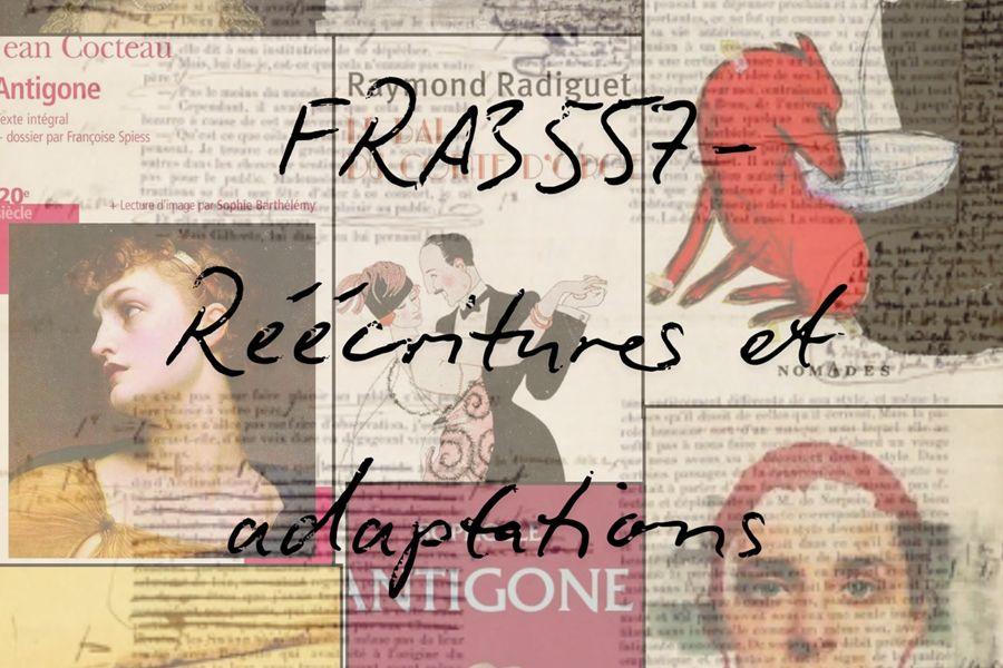 A visual collage featuring different texts and images.