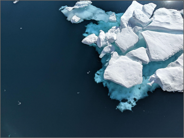 Icebergs in the water - Photo: Lana Dolgova