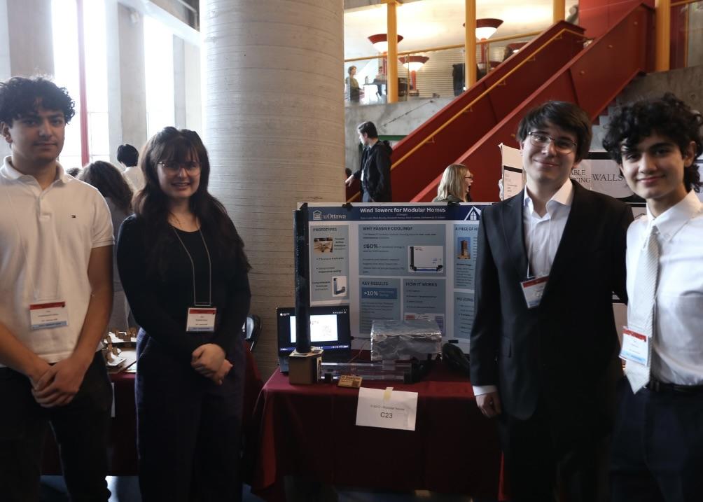 O designs team during Design Day.