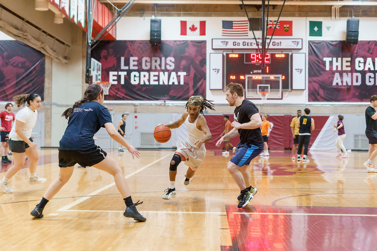 intramural basketball game