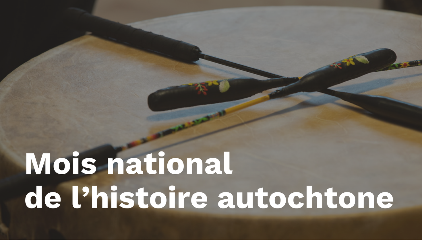 Mois national de l'histoire autochtone.