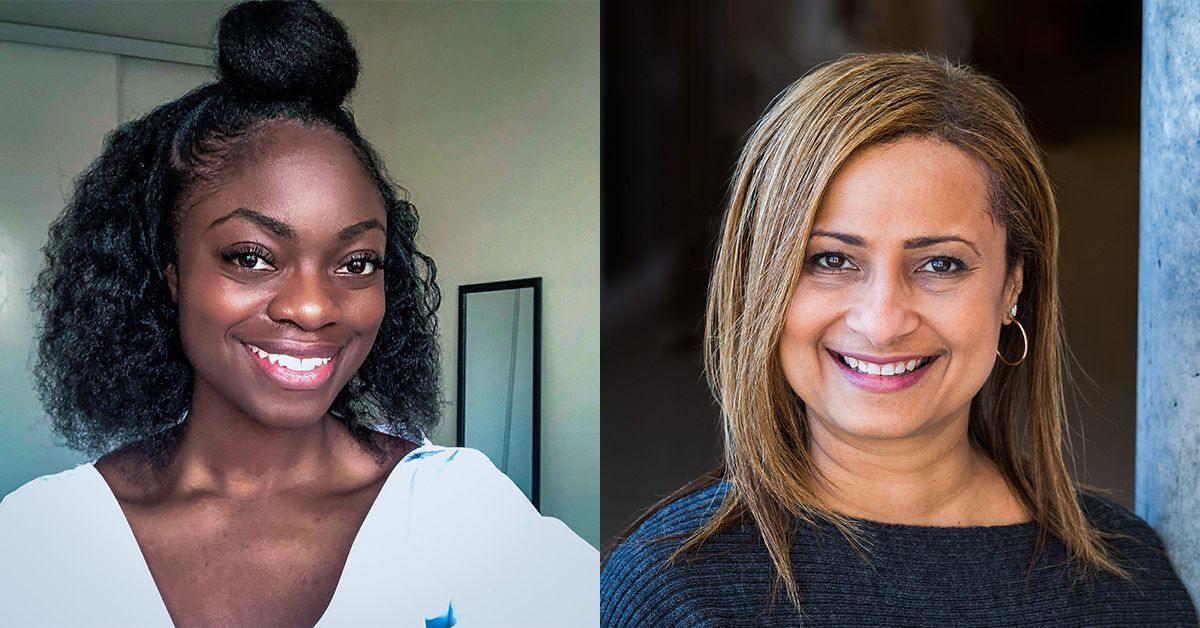 Anna Ampaw, left, Johanne Adam, right.
