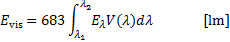 luminous flux calculation
