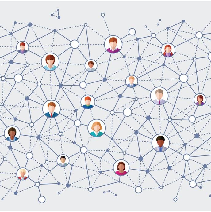 réseau interconnecté de personnes