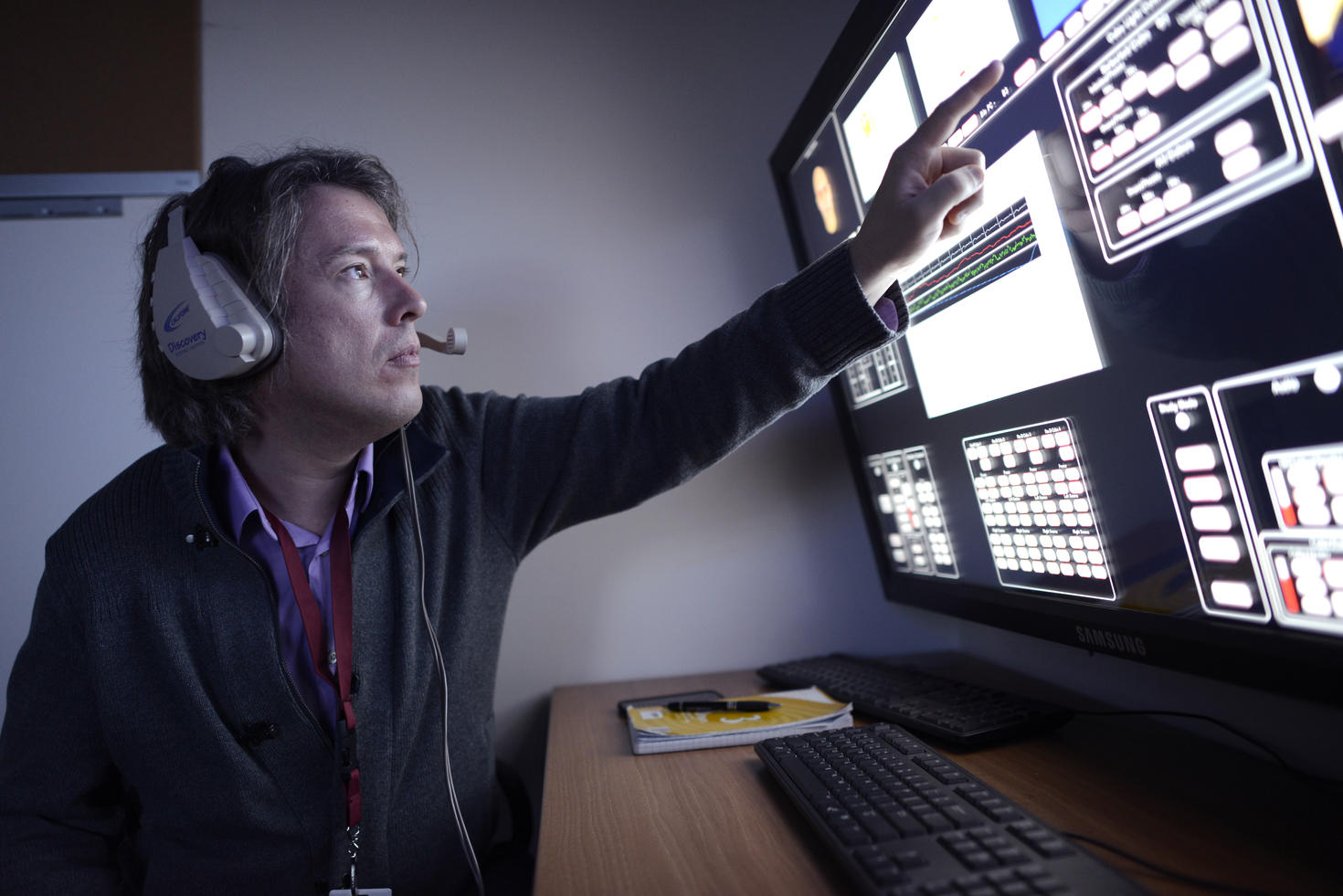 Salle de contrôle, laboratoires INSPIRE