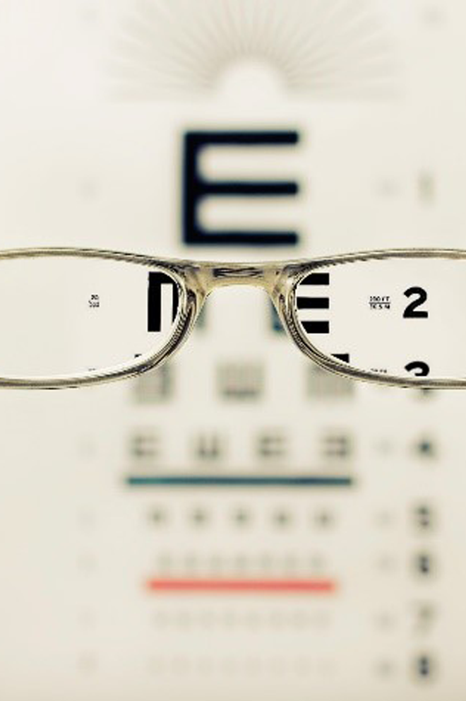 Test de lunettes de vue