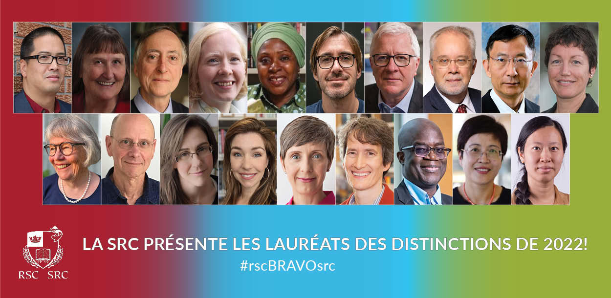 Portraits des 19 lauréats du prix 2022 de la Société royale du Canada
