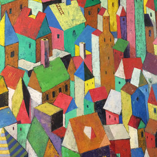 Plusieurs maisons colorées