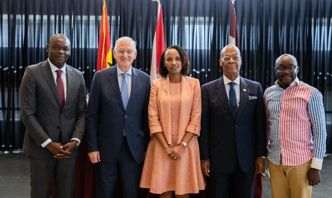 Sanni Yaya, Jacques Frémont, Lydie Hakizimana, H.E. Anelm Ransford Sowah et Kingsley Agyemang