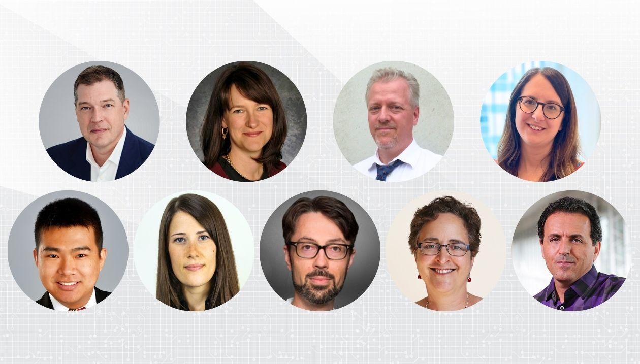 Jeremy de Beer, Jennifer Chandler, Pierre Berini, Terri Lovell, Di Wang, Jennifer Brunet, Damien D'Amours, Teresa Scassa et Ghassan Jabbour.