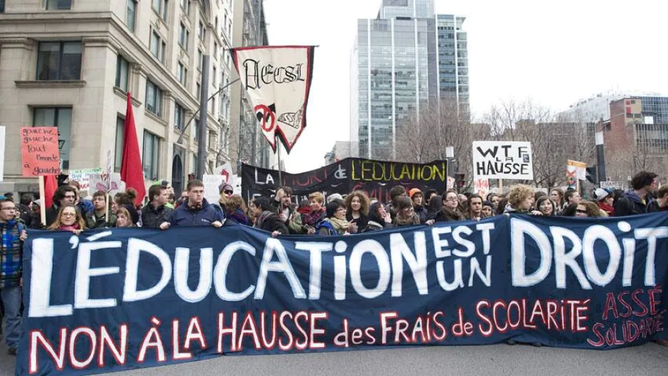 Protest in Quebec