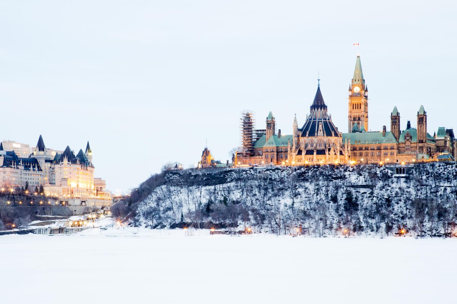 Parliament of Canada in Ottawa in Winter