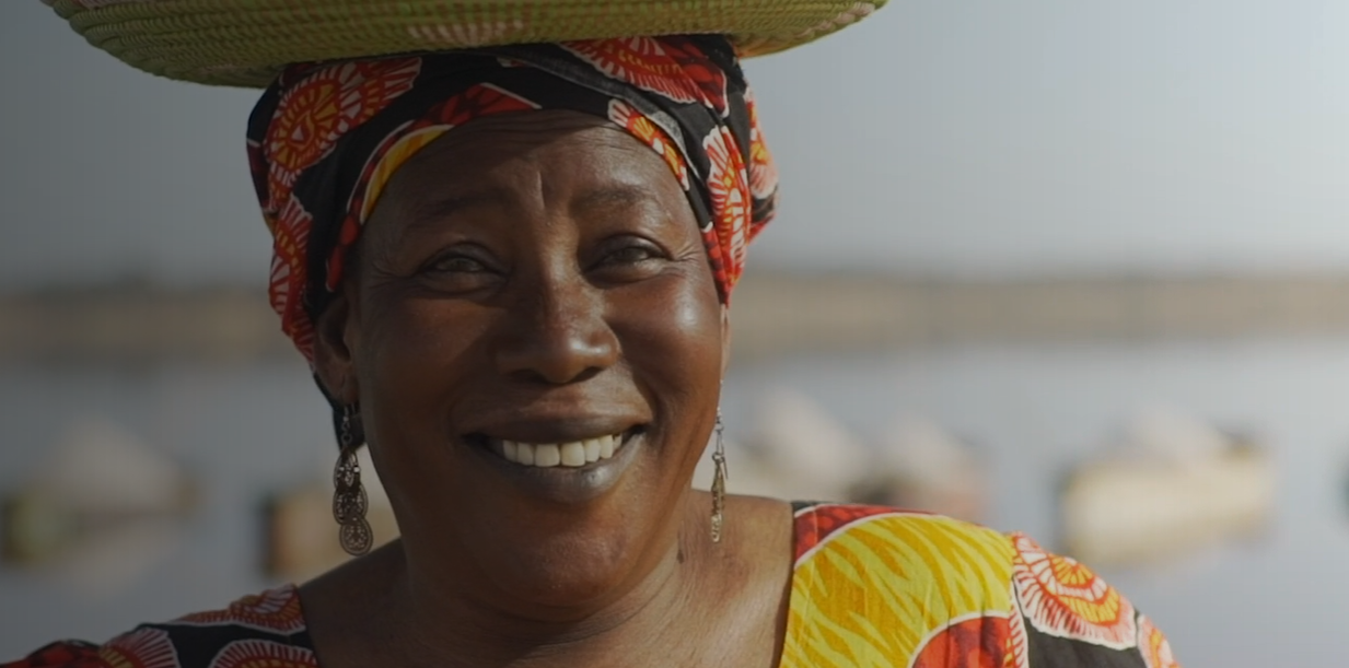 close-up of srilankan woman smiling