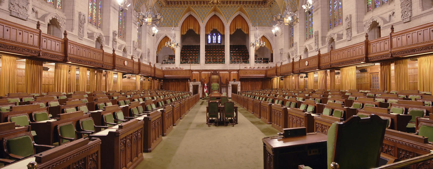 Interior of Canadian parliament