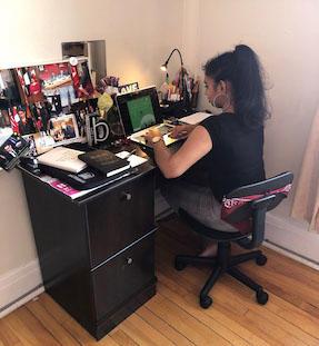 Picture of bibi at work 