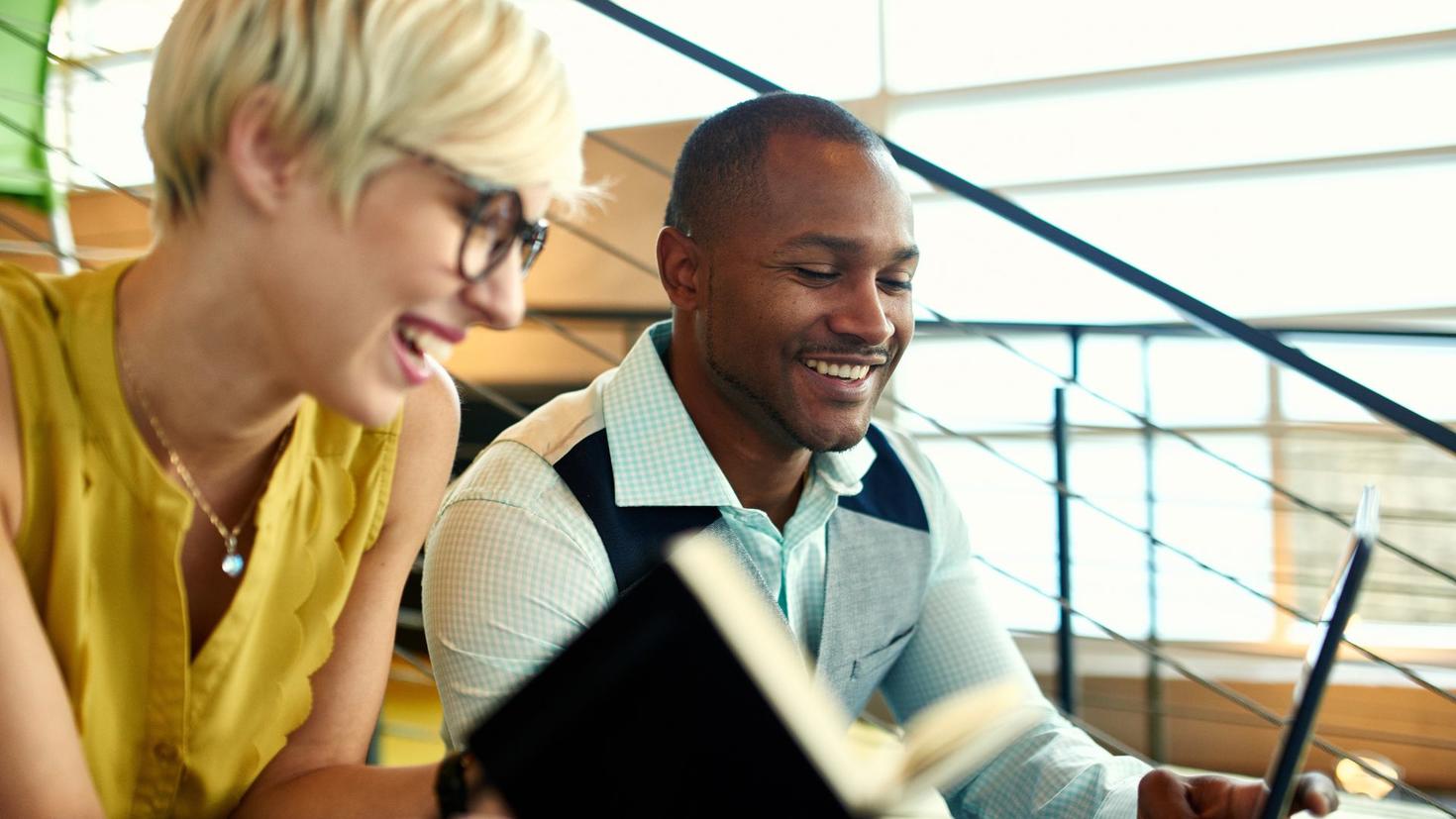Phd Students smiling