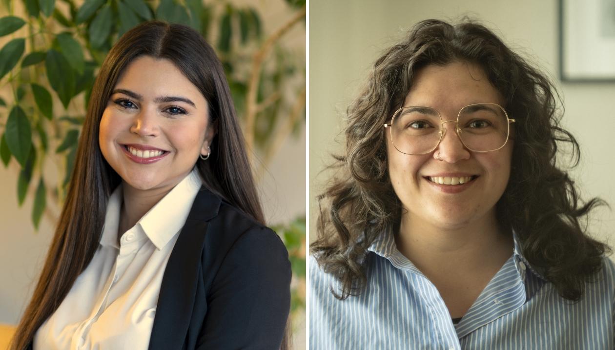 Nadine Cheffi and Constance-Marguerite Proulx