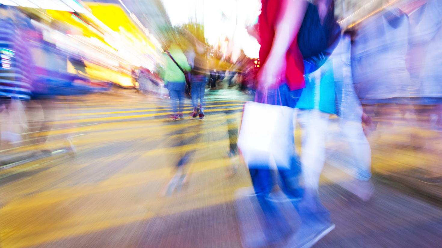 blurry person 