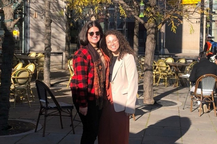 Student during a placement with partner