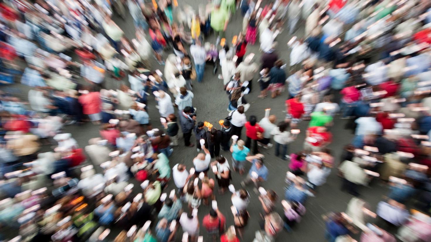 blurry group people 