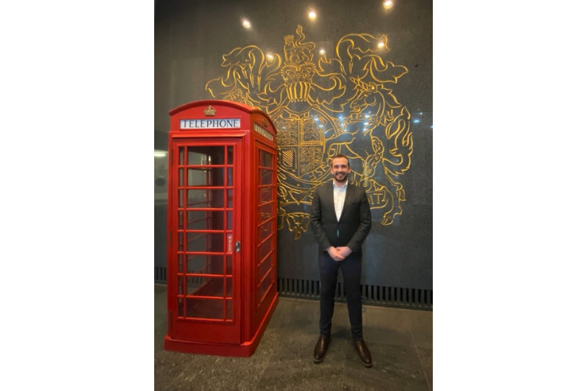 Jonathan Ferguson during his placement