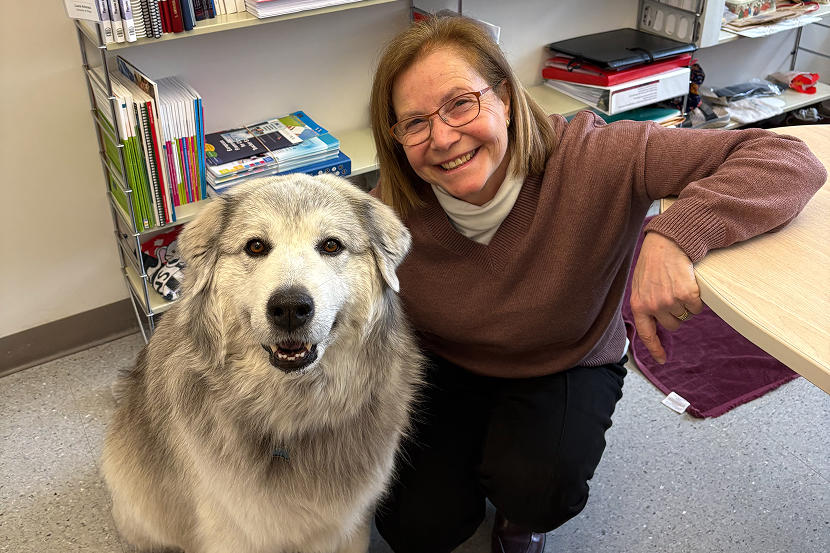 Laura Ambrosio and her dog, Gioia