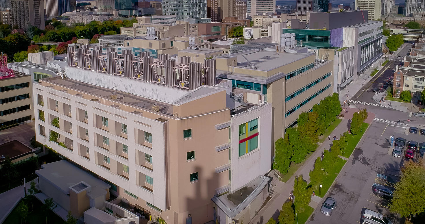 Vue par drone du Complexe Biosciences