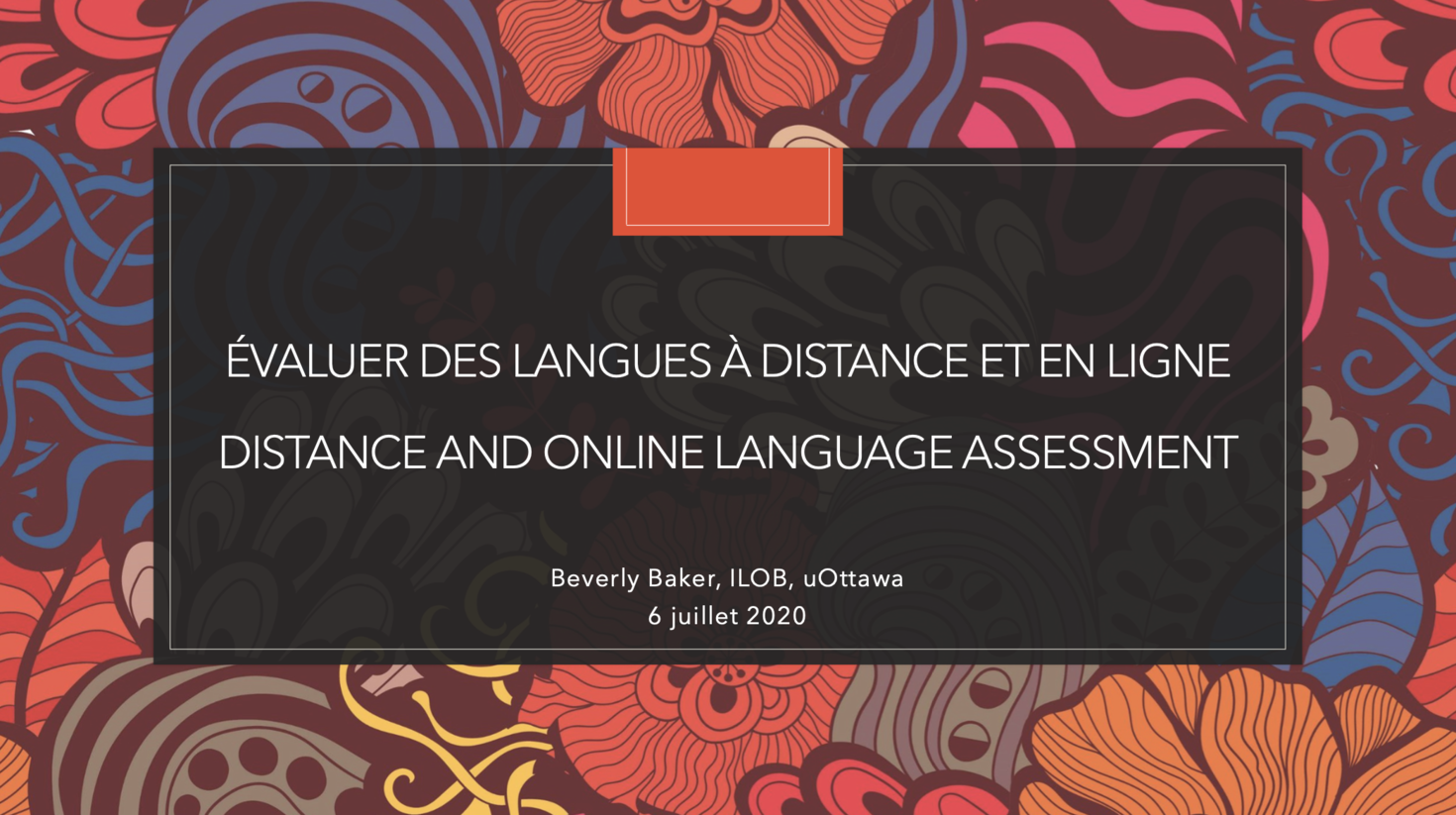 Évaluation linguistique à distance et en ligne