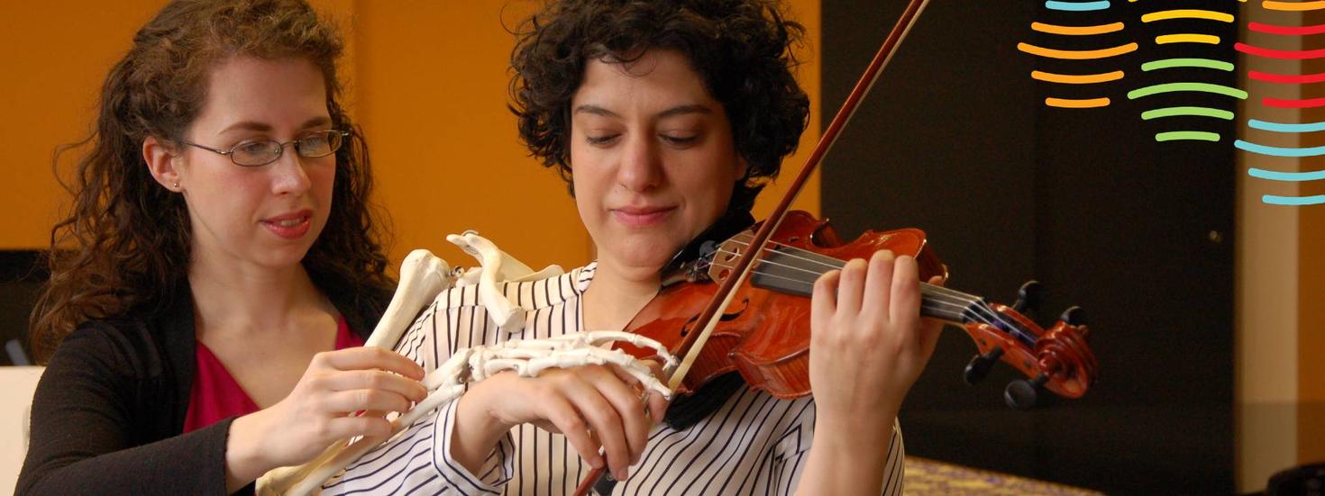 Praticien de santé et étudiant en violon