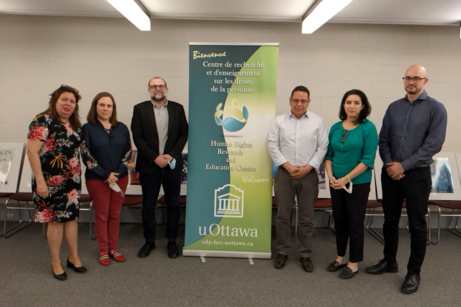 La lauréate du Prix des droits de l’homme de l’ambassade du Canada au Venezuela 2019 en visite au CREDP