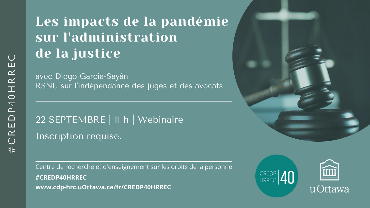 Les impacts de la pandémie sur l'administration de la justice