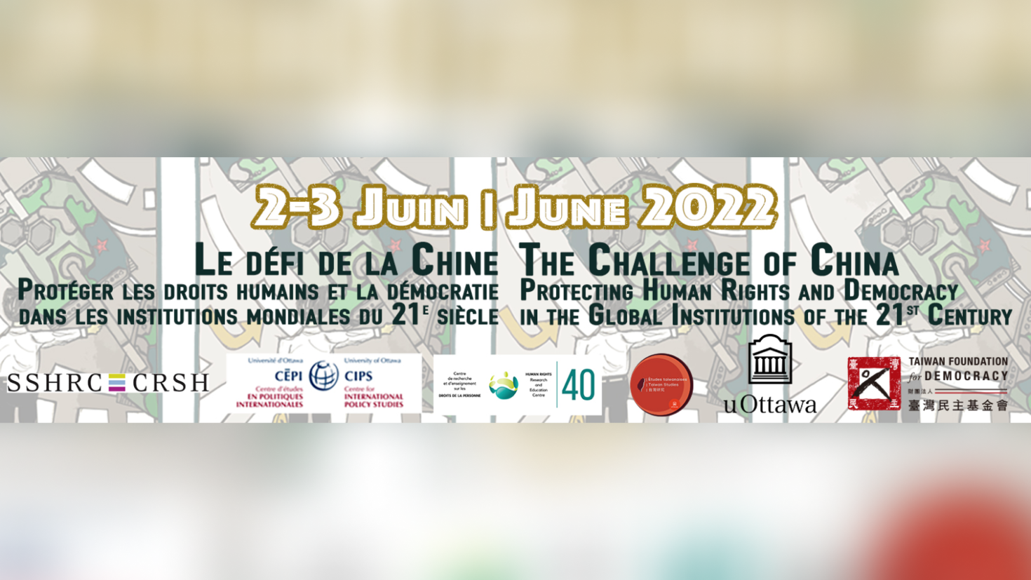 JUNE 2 & 3, 2022 - The Challenge of China