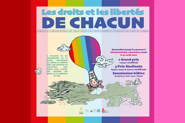 Les droits & les libertés de chacun, un bulletin de caricature éditoriale