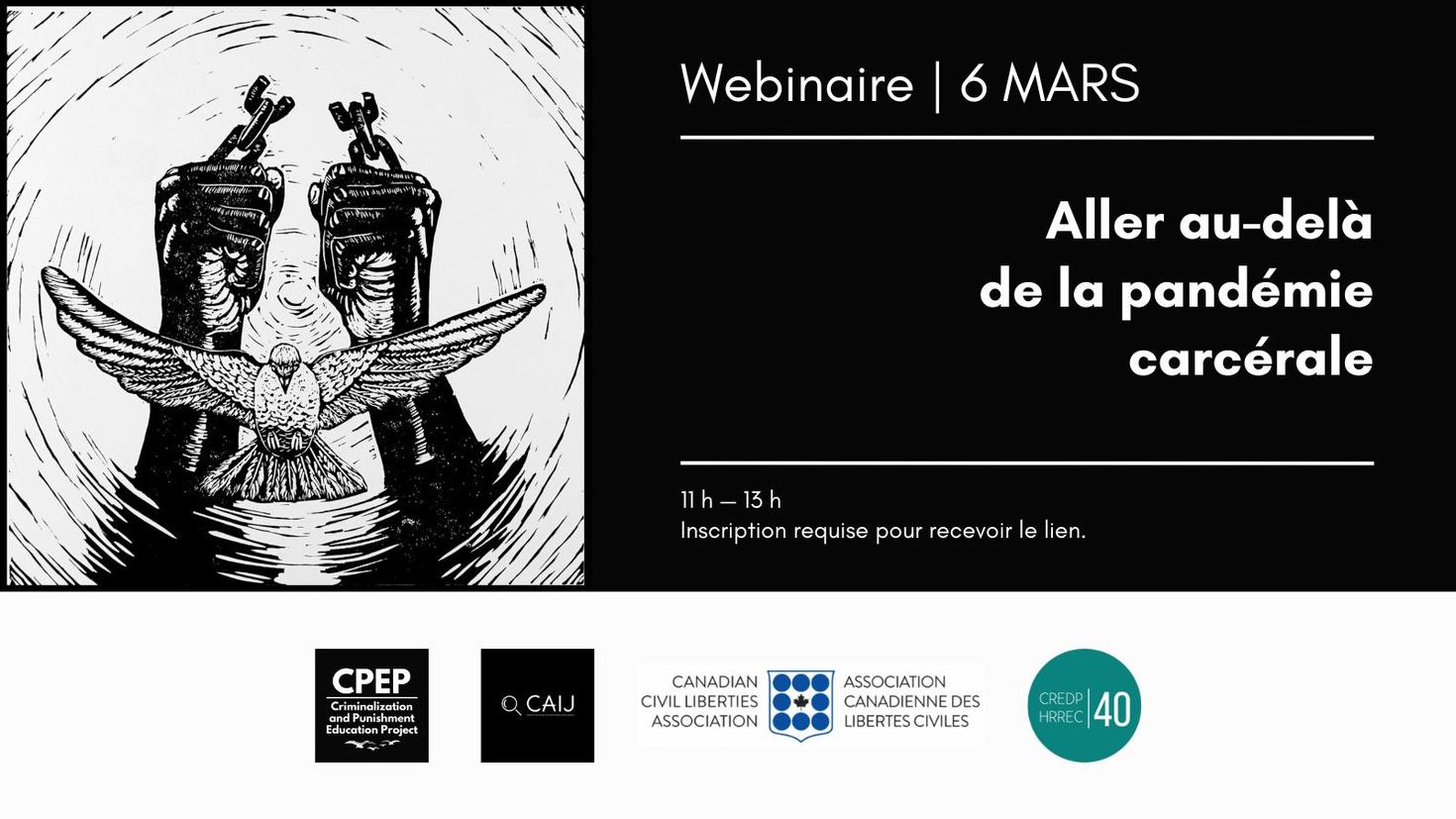 Webinaire le 6 mars : Aller au-delà de la pandémie carcérale