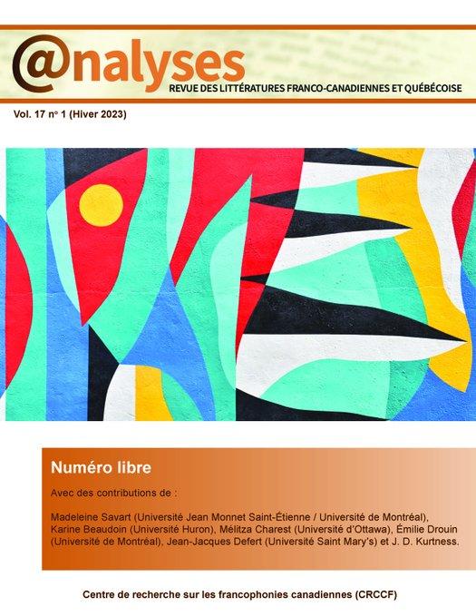 Page couverture de la revue @nalyses (vol. 17, no 1)